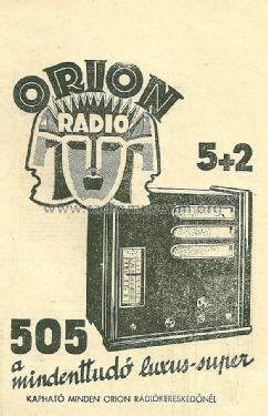 505; Orion; Budapest (ID = 1864778) Radio