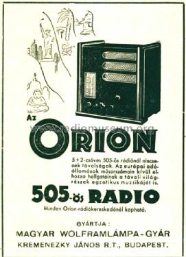 505; Orion; Budapest (ID = 2919189) Radio