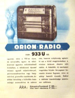 933U; Orion; Budapest (ID = 1962487) Radio