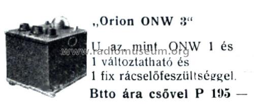 Anódpótló és töltőkészülék ONW 3; Orion; Budapest (ID = 1596937) A-courant