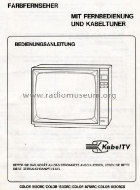 Color 1530RC; Orion Electric Co., (ID = 478866) Television