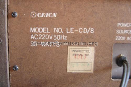 LE-CD/8; Orion Electric Co., (ID = 1515261) Radio