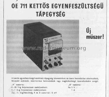 Dual Power Supply OE 711; Orvosi Müszer (ID = 589841) A-courant