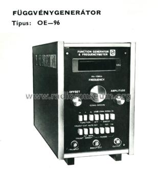 Function Generator & Frequencymeter OE-96; Orvosi Müszer (ID = 2707422) Ausrüstung