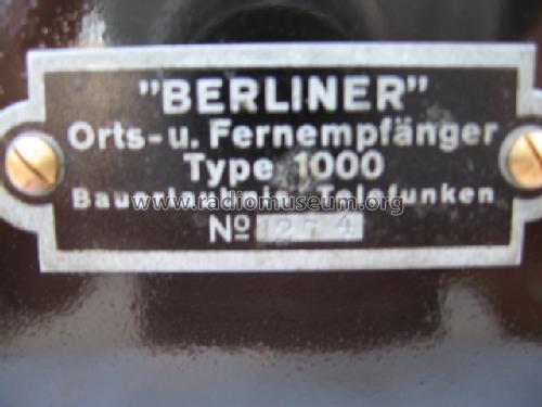 Berliner 1000; ÖTAG; (ID = 115775) Radio