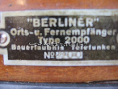 Berliner Orts- und Fernempfänger 2000; ÖTAG; (ID = 115770) Radio