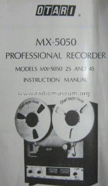 Professional Recorder MX-5050; Otari Electric Co., (ID = 840343) R-Player