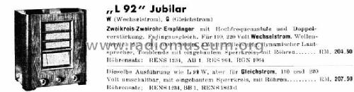 Jubilar L92G; Owin; Hannover (ID = 2674584) Radio