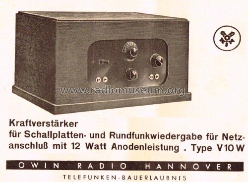 Kraftverstärker V10W; Owin; Hannover (ID = 1971154) Radio