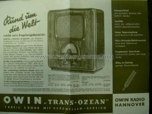 Transocean L61B; Owin; Hannover (ID = 382685) Radio