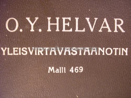 Super 469U; Oy Helvar; Helsinki (ID = 3000335) Radio