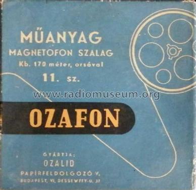 Ozafon Tape Band - Ozafon magentofon szalag 11; Ozalid (ID = 2460660) Misc