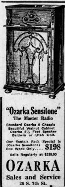 Sensitone Model 78 DC; Ozarka Inc.; Chicago (ID = 2090371) Radio