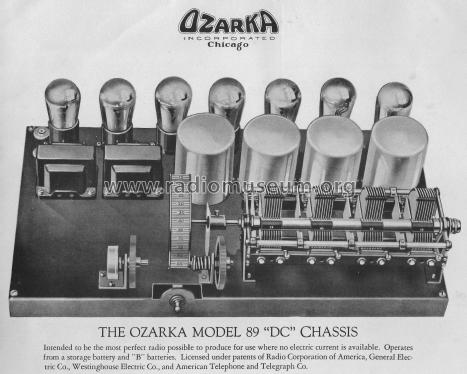 Sensitone Model 89 DC; Ozarka Inc.; Chicago (ID = 2088877) Radio
