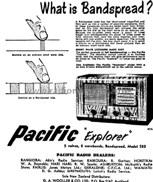 Pacific 583; Pacific Brand (ID = 3106304) Radio