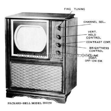 2991TV ; Packard Bell Co.; (ID = 1757157) Fernseh-E