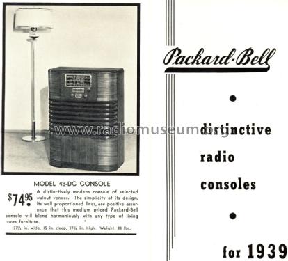 48-DC ; Packard Bell Co.; (ID = 1660975) Radio