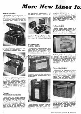 551-D ; Packard Bell Co.; (ID = 1077495) Radio