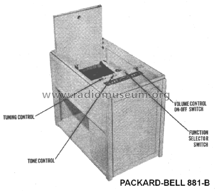 881-B ; Packard Bell Co.; (ID = 1406488) Radio