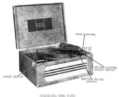 U-24 C-1461 Phonograph; Packard Bell Co.; (ID = 597704) Enrég.-R