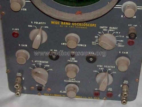 Wide Band Oscilloscope S-55; PACO Electronics Co. (ID = 1190965) Ausrüstung