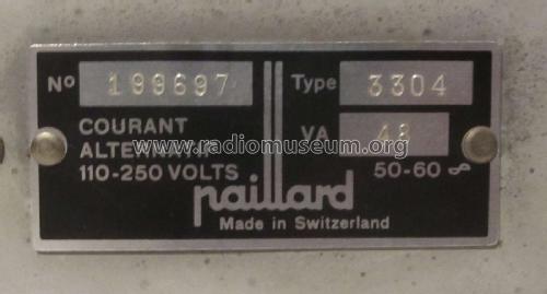 3304B; Paillard AG; St. (ID = 1869992) Radio