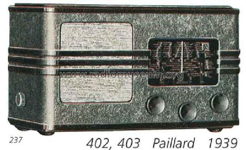 402; Paillard AG; St. (ID = 2146) Radio