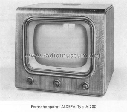 Aldepa A-200; Paillard AG; St. (ID = 1034741) Television