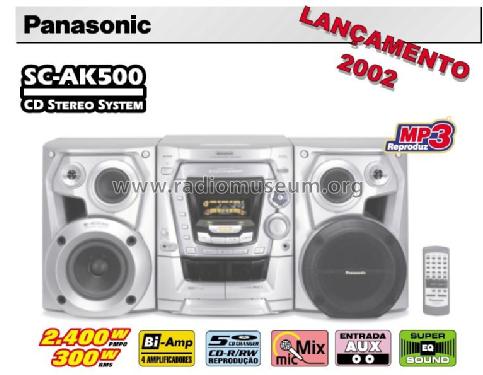 CD Stereo System SC-AK500; Panasonic do Brasil (ID = 2606385) Radio