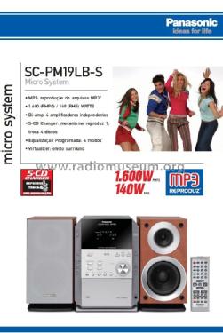 Micro System SC-PM19LB-S; Panasonic do Brasil (ID = 2610281) Radio