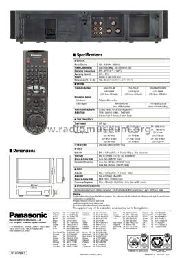 Video Cassette Recorder AG-W3; Panasonic, (ID = 3076450) R-Player