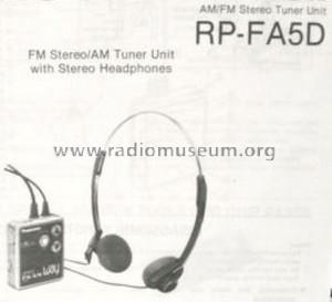 AM/FM Stereo Tuner Unit RP-FA5D; Panasonic, (ID = 1716412) Radio