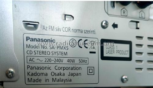 CD Stereo System SC-PMX5 ; Panasonic, (ID = 3043766) Radio