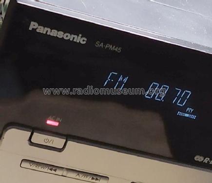 CD/Tape/Radio/Media Player Stereo System SA-PM45; Panasonic, (ID = 2952470) Radio