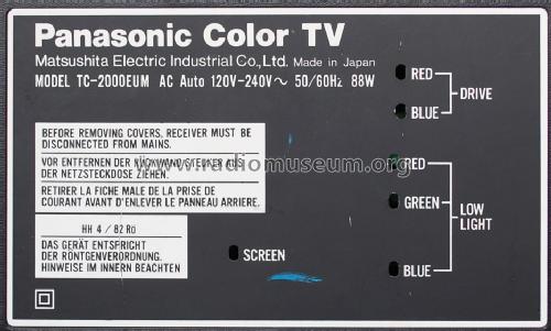 Color TV TC-2000EUM; Panasonic, (ID = 1596017) Television