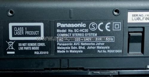 Compact Stereo System SC-HC30; Panasonic, (ID = 2627090) Radio