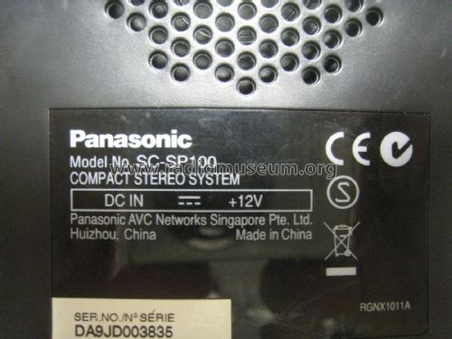 Compact stereo system SC-SP100; Panasonic, (ID = 2074501) Ampl/Mixer