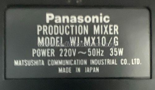 Digital Production Mixer WJ-MX10 G, B; Panasonic, (ID = 3109354) Ampl/Mixer