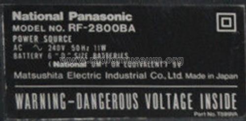 DR28 RF-2800BA; Panasonic, (ID = 2835261) Radio