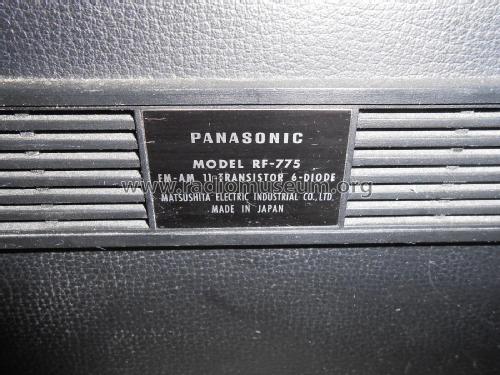 FM-AM 11-Transistor RF-775; Panasonic, (ID = 2894021) Radio