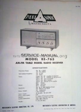 Panasonic FM-AM 2-Band RE-763; Panasonic, (ID = 2145608) Radio