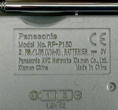 FM-AM 2-Band Receiver RF-P150; Panasonic, (ID = 2581345) Radio