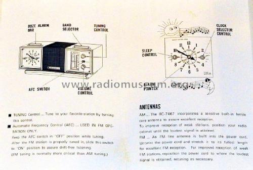 FM-AM Clock Radio 7-Transistor 6-Diode RC-7467; Panasonic, (ID = 1653789) Radio