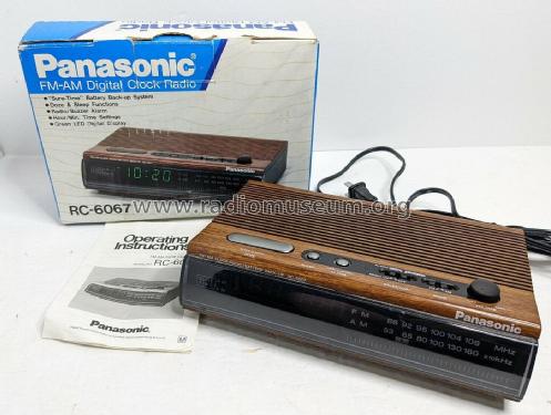 FM-AM Clock Radio RC-6067; Panasonic, (ID = 2859507) Radio