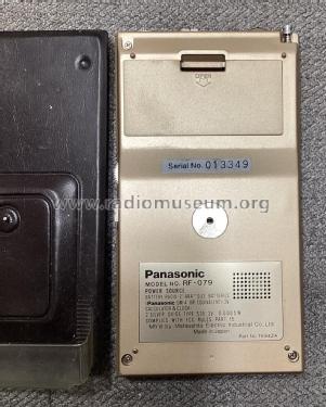 FM-AM Portable Radio with Clock/Calculator RF-079; Panasonic, (ID = 2896201) Radio