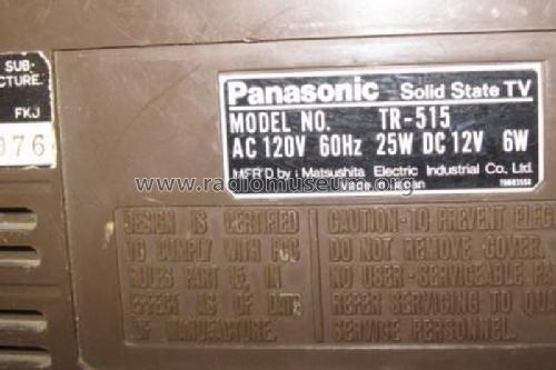 FM/ AM Radio Solid State TV TR-515; Panasonic, (ID = 1618134) TV Radio