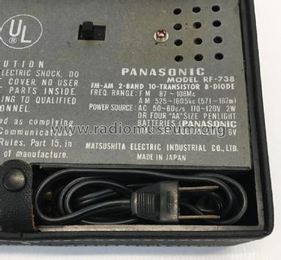 Panasonic FM-AM Solid State RF-738; Panasonic, (ID = 2285588) Radio