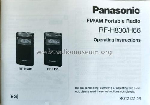 FM Stereo Receiver RF-H66; Panasonic, (ID = 2756123) Radio