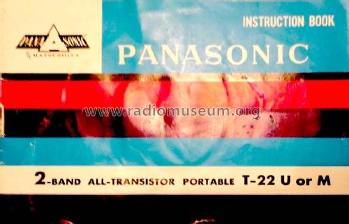 Matsushita Panasonic 8 Transistor 2 Band T-22M; Panasonic, (ID = 1725654) Radio