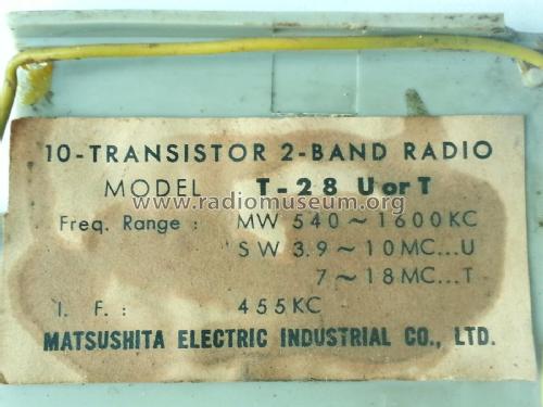 National 10-Transistor 2-Band T-28T; Panasonic, (ID = 1980317) Radio